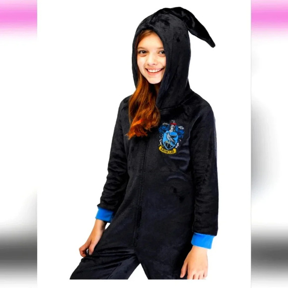 Ravenclaw cosplay unisex hooded zipper jumpsuit - Picture 1 of 7